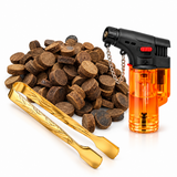 Bundle - Rawad AL-Malakiya Disc Incense - 1 Tola + Tong + Lighter