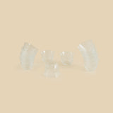 Clear Glass Coffee Cup Set - 6pcs