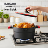 Daewoo 24 cm Granite Pot X Series - Red/Black