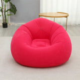 XL Single Size Inflatable Flocked Lounge Sofa Chair – 110 × 110 × 85 cm