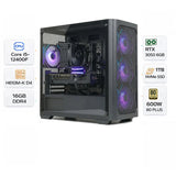 Custom Gaming PC with Intel Core i5-12400F, RTX 3050 6GB, 16GB RAM, 1TB NVMe SSD & Windows 11 Pro