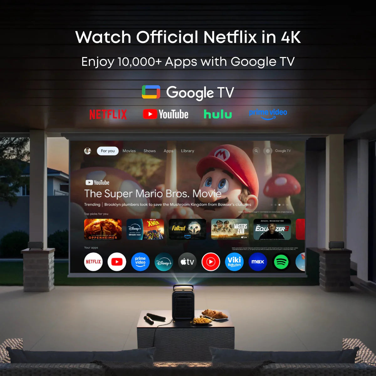 Anker Nebula X1 4K Triple Laser Projector with Micro Gimbal