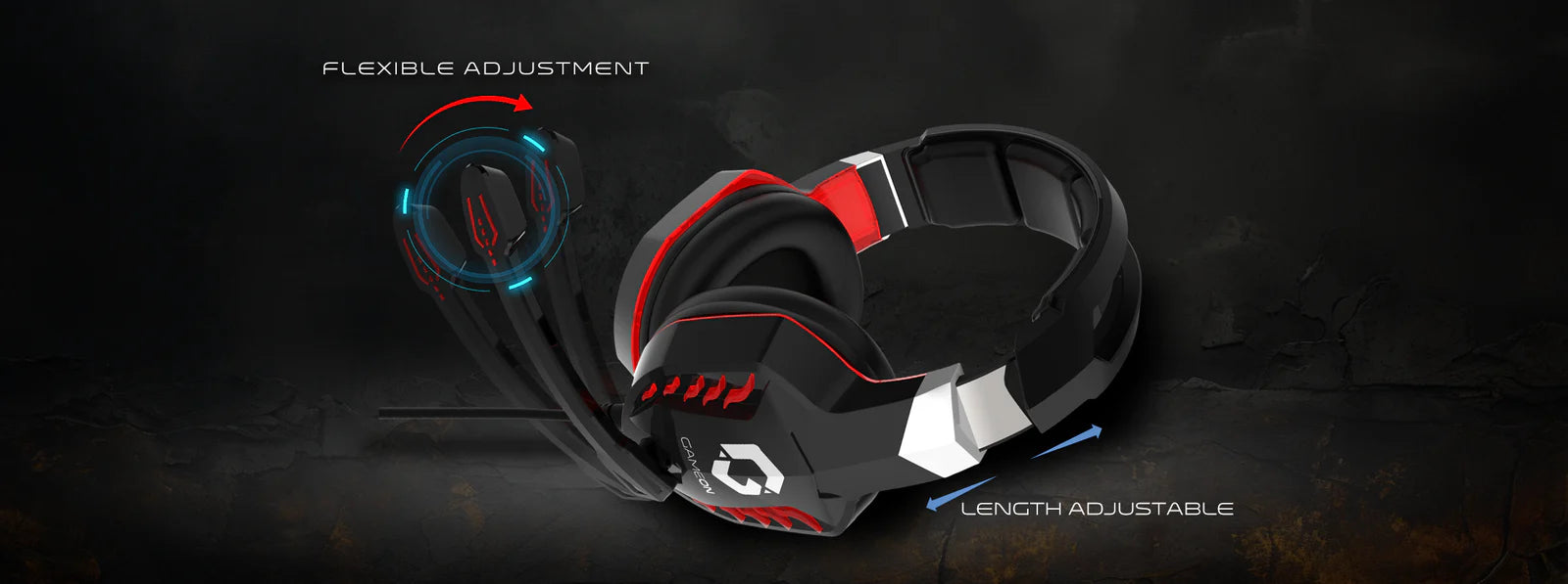 سماعة رأس GAMEON GOK901 Nightfall LED للألعاب - أسود