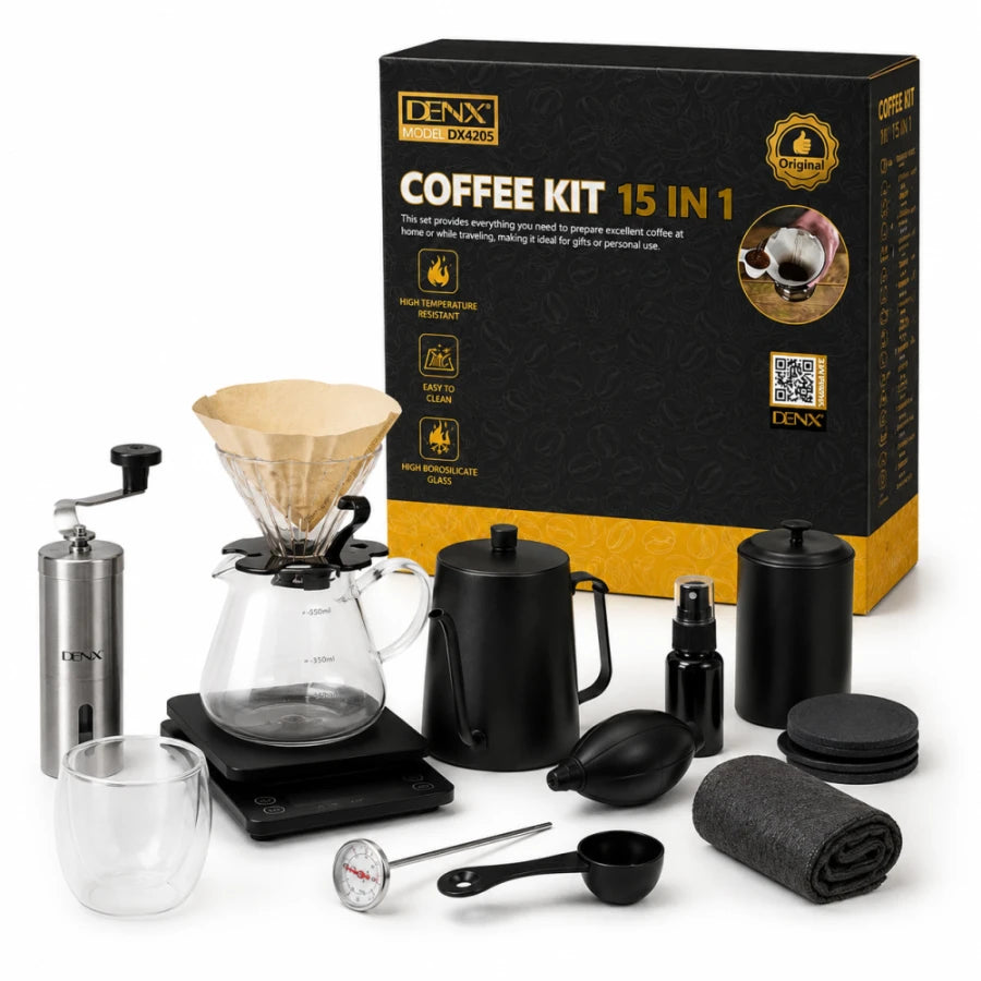 DENX 15-in-1 Coffee Set - Complete Barista Kit
