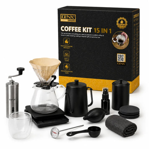DENX 15-in-1 Coffee Set - Complete Barista Kit