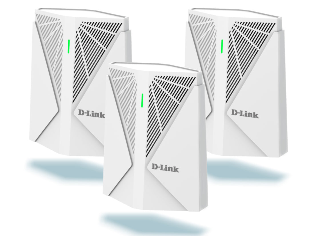 D-Link, AX3000 Wi-Fi 6 Dual-Band, Mesh System Router, 3Gbps Speeds (Pack Of 3)