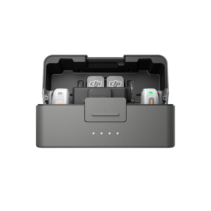 DJI Mic Mini 2S Wireless Microphone Kit – 2 Transmitters with Receiver & Charging Case