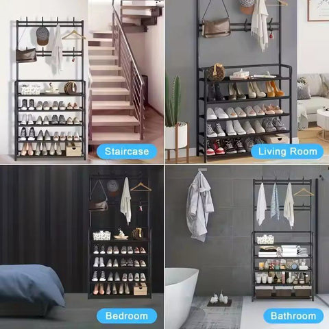 5-Layer Clothes & Shoe Rack