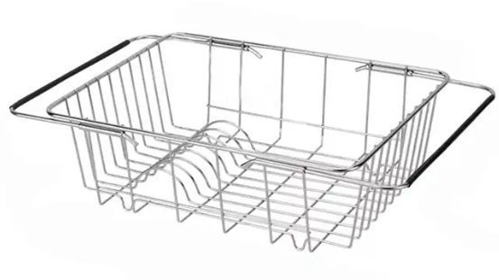 DISH DRYING RACK  SILVER
