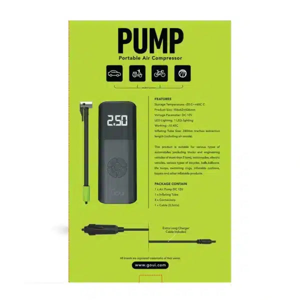 Goui Pump Portable Air Compressor - Black