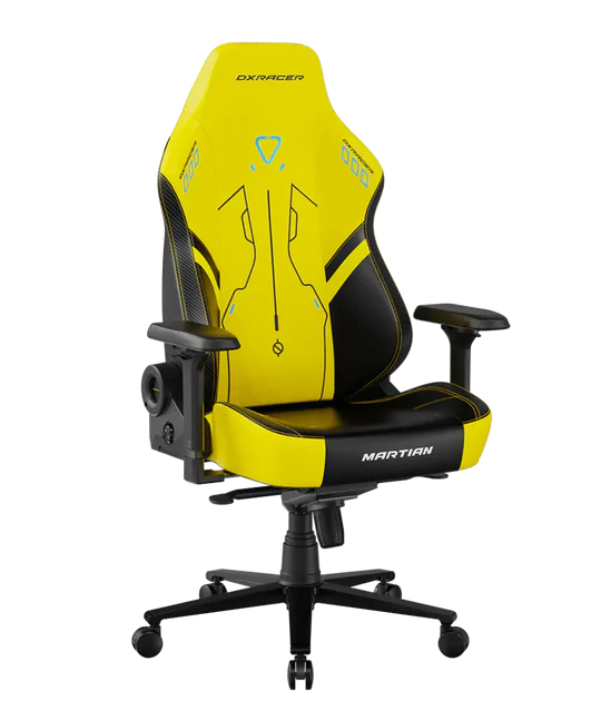 DXRacer MARTIAN Series Electric Adjustable Backrest XL Gaming Chair - Black/Yellow