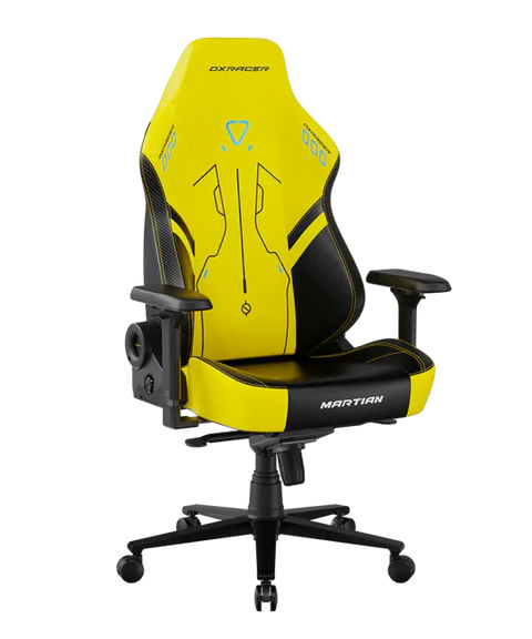 DXRacer MARTIAN Series Electric Adjustable Backrest XL Gaming Chair - Black/Yellow