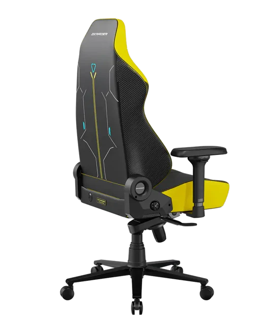 DXRacer MARTIAN Series Electric Adjustable Backrest XL Gaming Chair - Black/Yellow