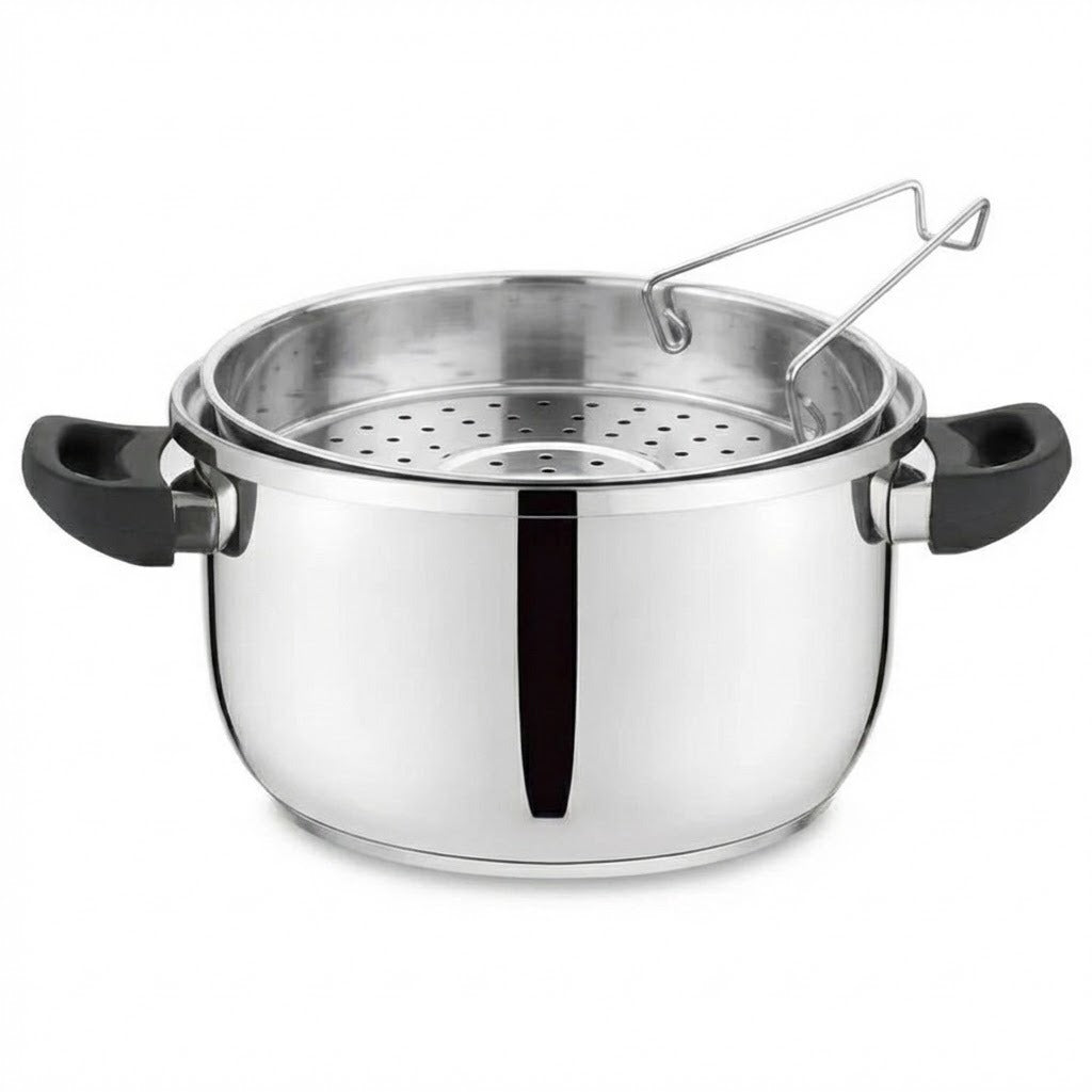 Daewoo 8L Pressure Cooker 3 in 1(Pressure - Steam - Normal) Premium Stainless Steel Performance for Faster, Healthier Cooking