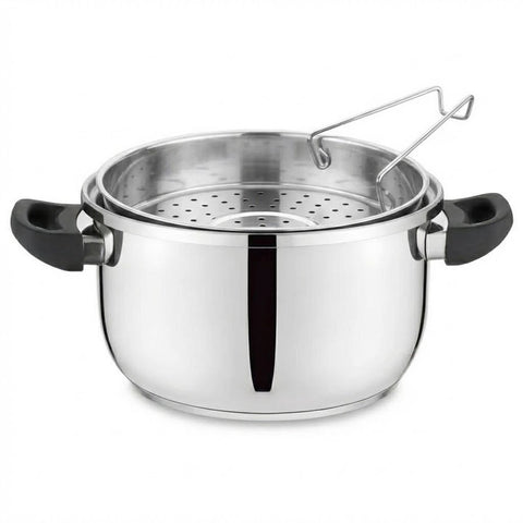 Daewoo 8L Pressure Cooker 3 in 1(Pressure - Steam - Normal) Premium Stainless Steel Performance for Faster, Healthier Cooking