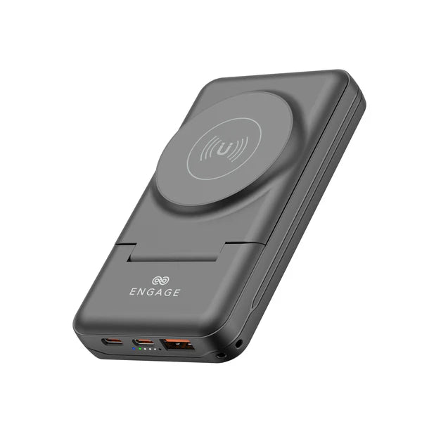 Engage, Magnetic Wireless Power Bank (10000mAh) Multi-Functional (20W)