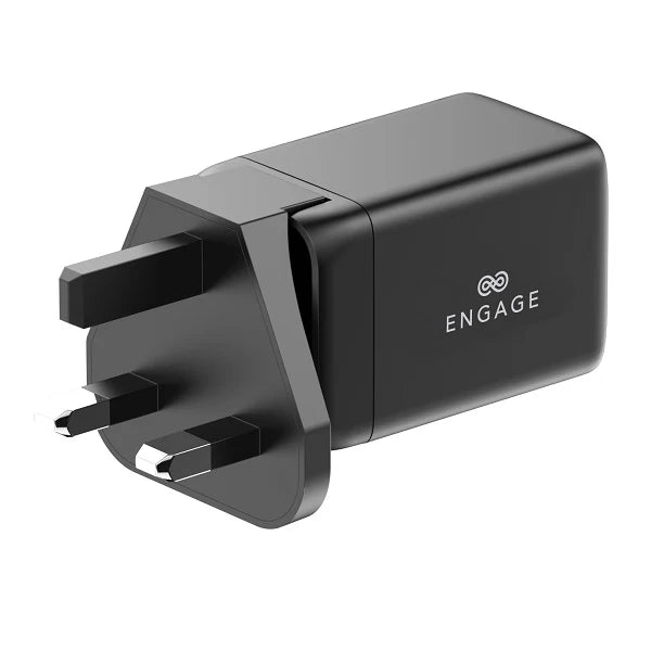 Engage, Dual Port Power Adapter (48W) with Interchangeable UK/EU Plug