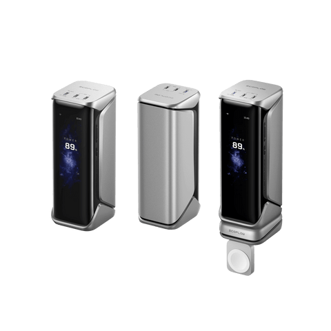 إيكو فلو RAPID Pro X بنك طاقة (27,650mAh، 300W) - فضي