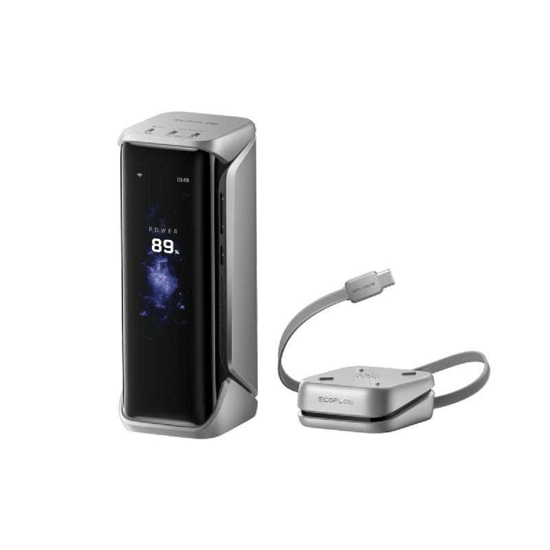 إيكو فلو RAPID Pro X بنك طاقة (27,650mAh، 300W) - فضي