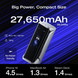 إيكو فلو RAPID Pro X بنك طاقة (27,650mAh، 300W) - فضي