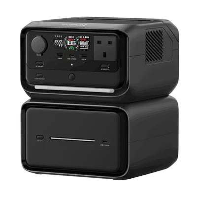 EcoFlow RIVER 3 Max Plus Portable Power Station (858Wh / 600W, Surge 1200W)