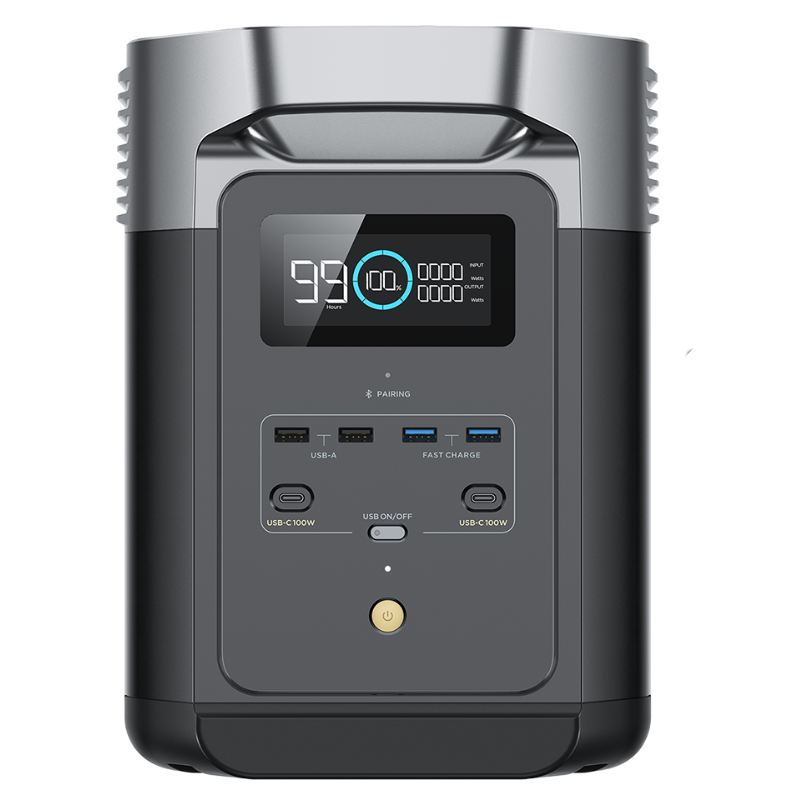 EcoFlow DELTA 2 Portable Power Station 1024Wh with 1800W Output, X-Boost 2400W & Fast Charging