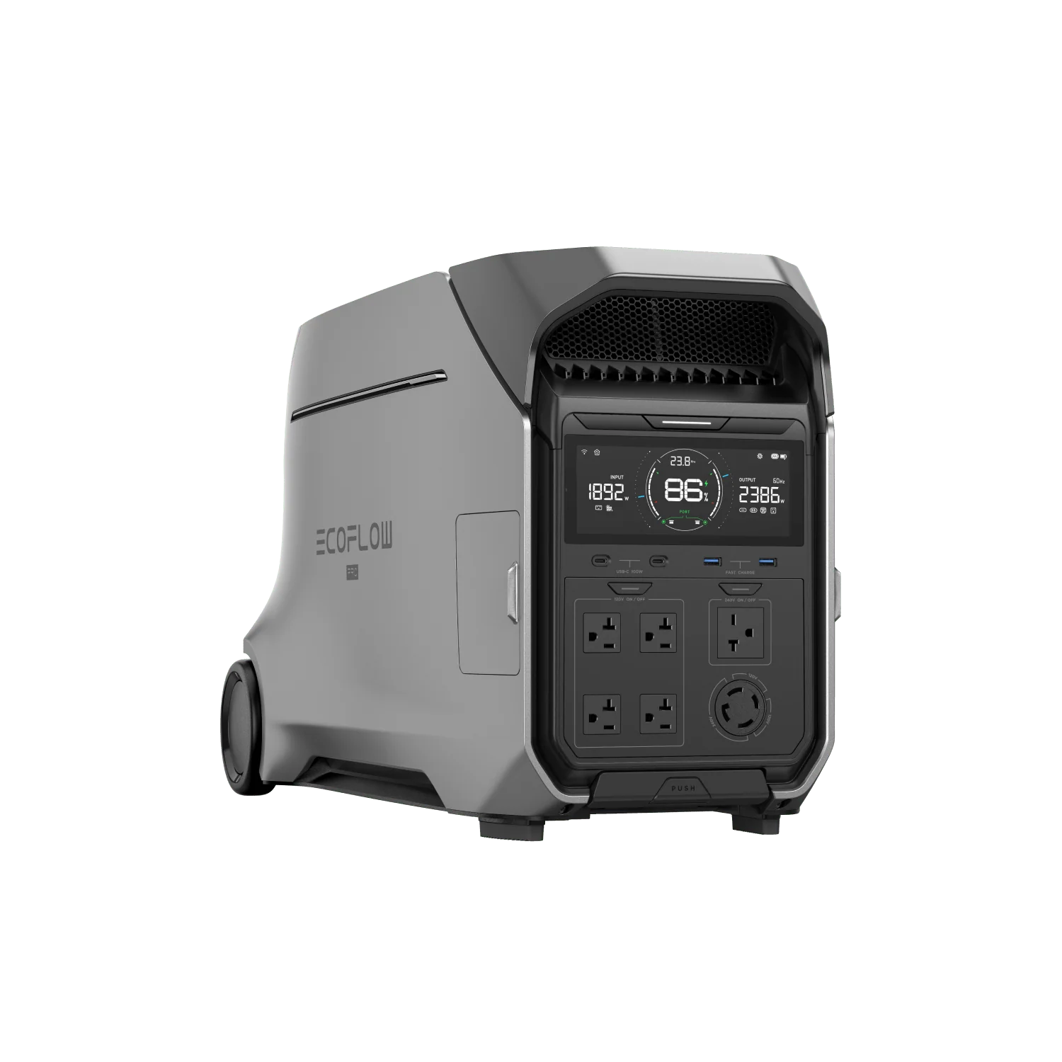 EcoFlow DELTA Pro 3 Portable Power Station 4096Wh with 4000W Output, X-Boost 6000W & Solar Charging