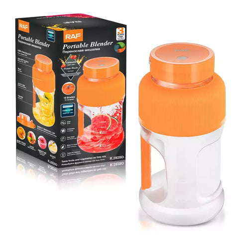 RAF 2-in-1 Portable Blender with Stainless Steel Blades - 1000 ml