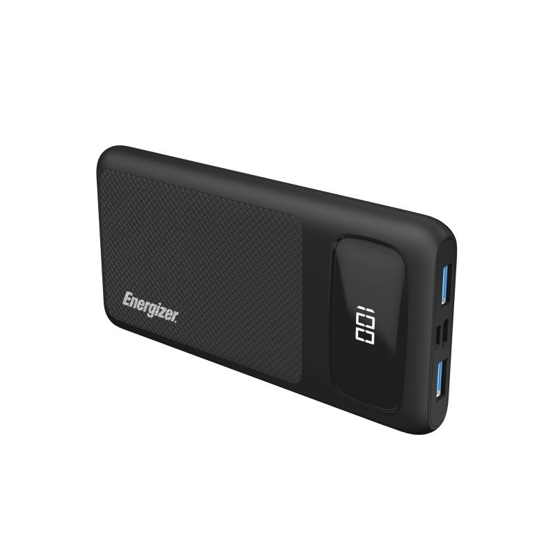 Energizer UE10063PQ_BK, Wired Power Bank, 22.5W, 10000mAh, 3 Ports - Black