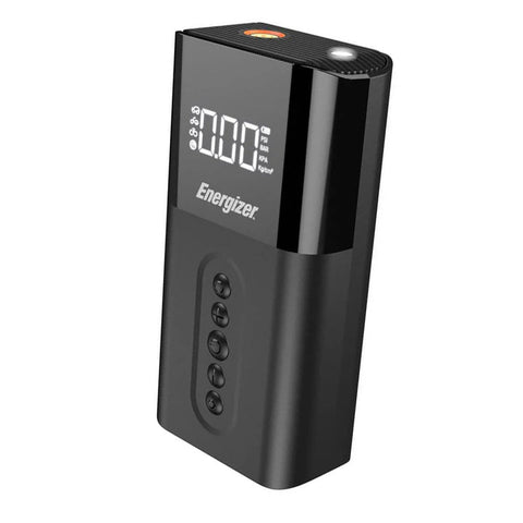 Energizer Portable Air Compressor- 4 Operational Modes, 6000 mAh- Power bank - Black