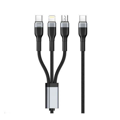 Engage, 3-in-1 Fast Charging Cable 100W (USB-C/Lightning/Micro)
