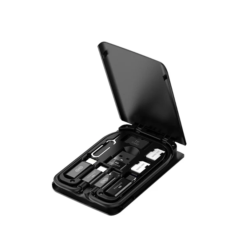 Engage, 6-in-1 Multi-Functional USB Cables Box with SIM Card Accessories