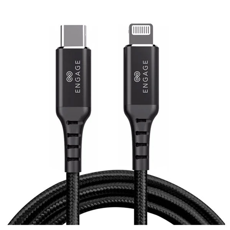 Engage, Fast Charging MFi-Certified Type-C to Lightning Cable (1 m, 18W)
