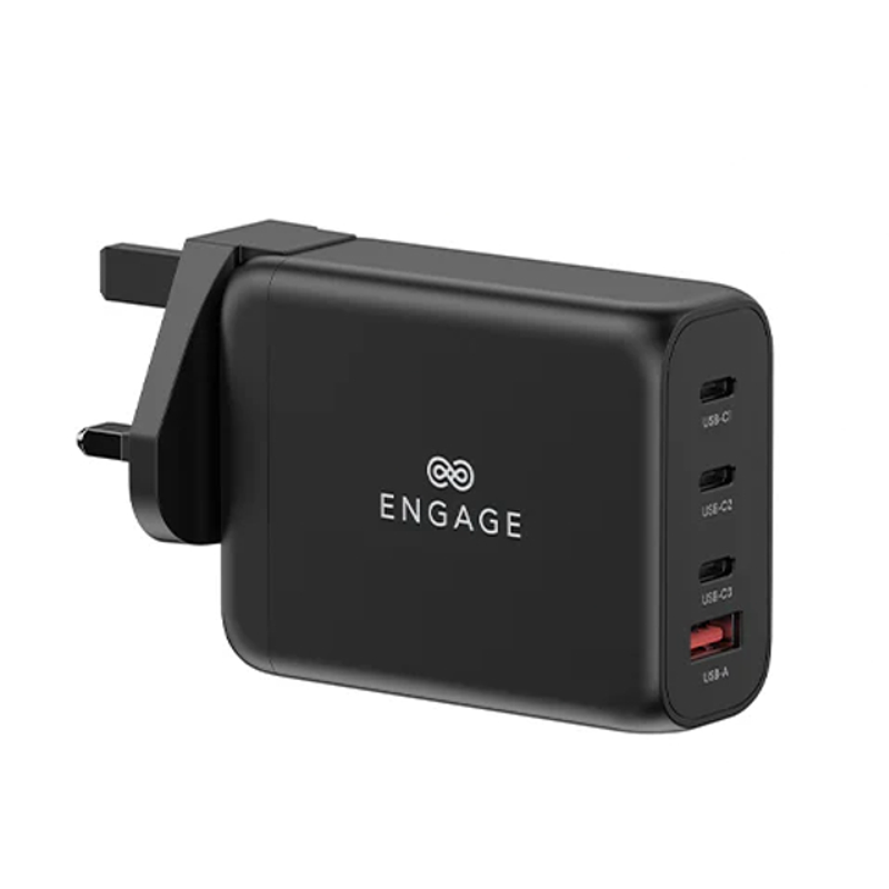 Buy Engage, Power Adapter with Interchangeable UK/EU Plug & 4 Ports ...