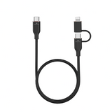 Engage, Super Soft Silicone, USB-C to USB-C Cable with Lightning Adapter