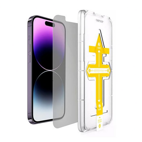 Engage, iPhone 15 Pro privacy Tempered Glass Protector with Installation Tray