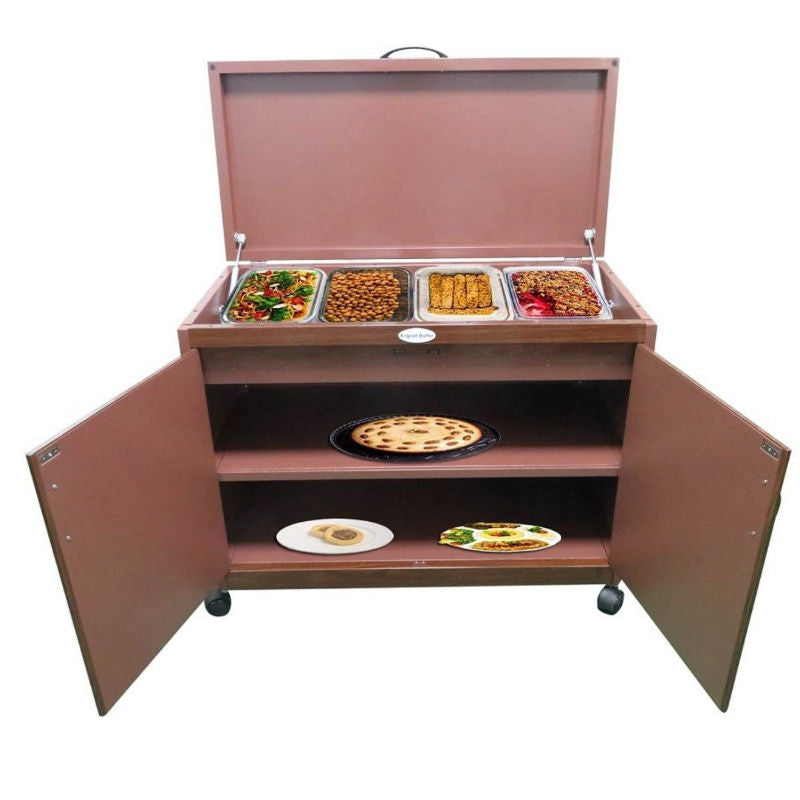 English Buffet, Food Warmer Trolley – 4 Dish, 450W