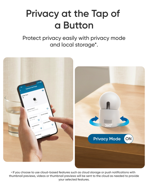 Eufy Indoor Camera E30 – 4K Ultra HD, AI Smart Tracking, 360° Pan, Color Night Vision