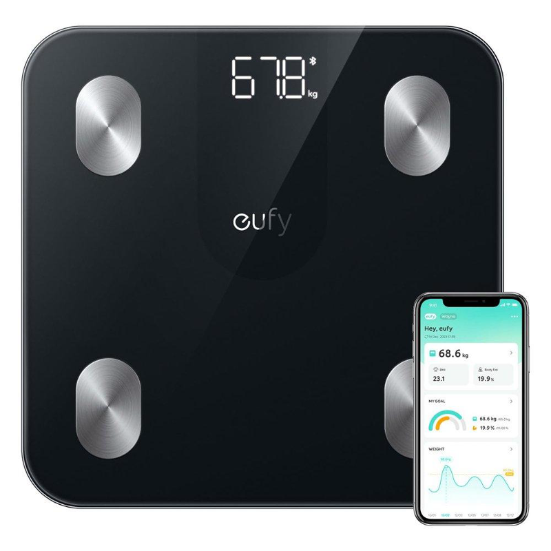 Eufy T9120K11, Smart Scale A1 with Bluetooth, Wireless Digital Scale - Black