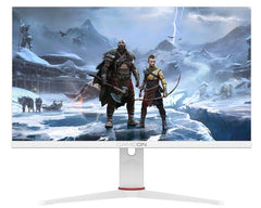 شاشة ألعاب GAMEON Artic Pro Series مقاس 27 بوصة، FHD، 180 هرتز، MPRT 0.5 مللي ثانية، شاشة IPS سريعة - بيضاء