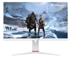 شاشة ألعاب GAMEON Artic Pro Series مقاس 24 بوصة، FHD، 180 هرتز، MPRT 0.5 مللي ثانية، IPS سريعة - بيضاء