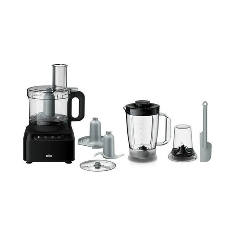 Braun 800Watts, Food Processor, Black - FP3132-B
