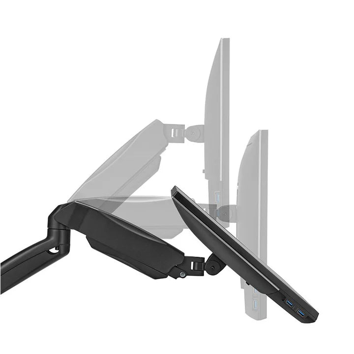 جيم أون GO-5008 ذراع مزدوج للشاشات يُثبت على الحائط - متوافق مع شاشات مقاس 17"-32"