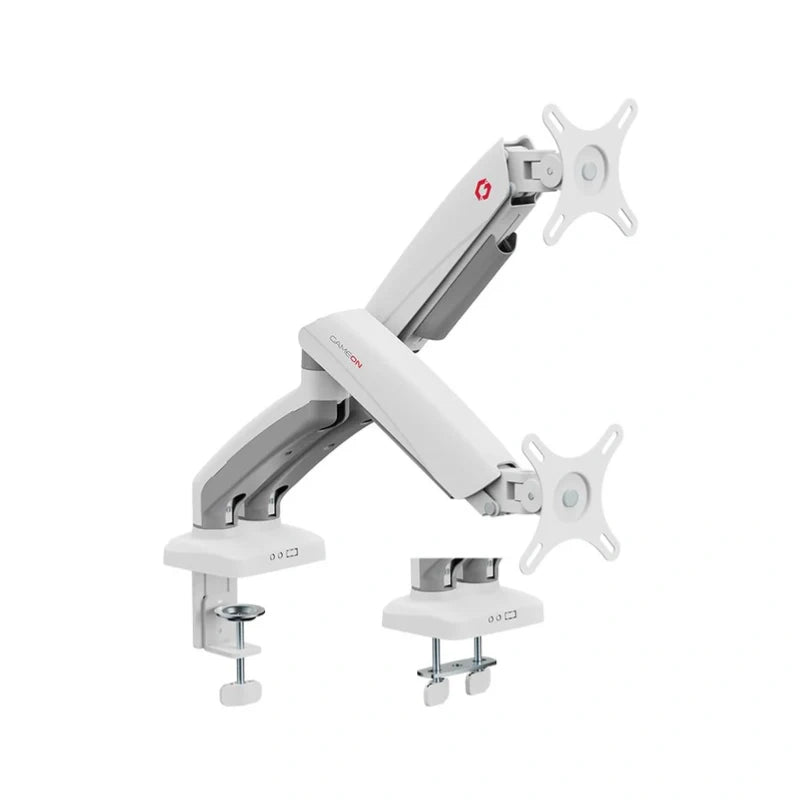 GAMEON GO-5450 Dual Monitor Arm For Gaming And Office Use - White
