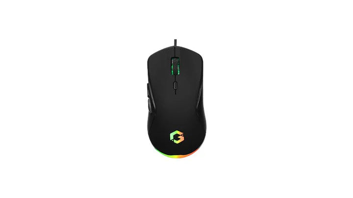 باقة ألعاب جيم أون GO-CYPHERW-XL-B المتكاملة (لوحة مفاتيح، سماعة رأس، فأرة، ولوحة فأرة) - أسود
