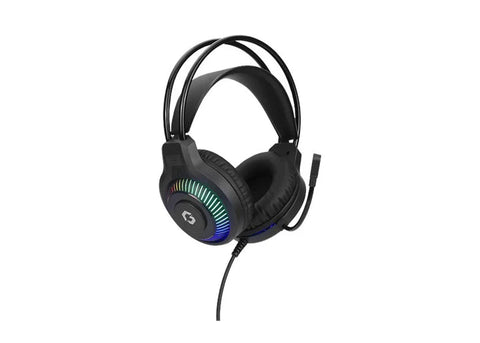 باقة ألعاب جيم أون GO-CYPHERW-XL-B المتكاملة (لوحة مفاتيح، سماعة رأس، فأرة، ولوحة فأرة) - أسود