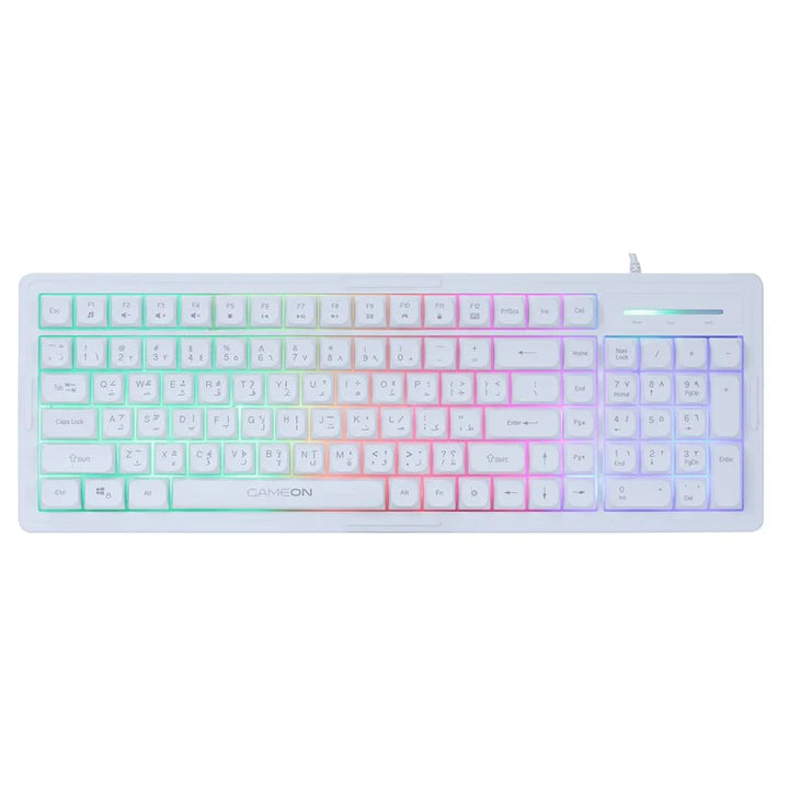 GAMEON GO-CYPHERW-XL-W All-In-One Gaming Bundle (Keyboard, Headset, Mouse & Mousepad)