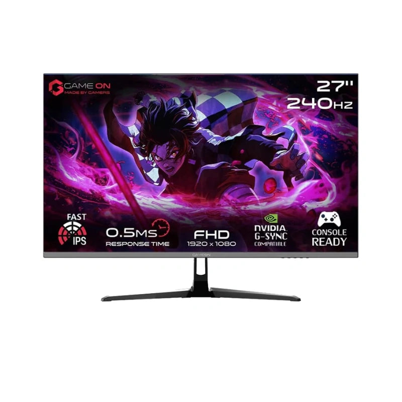 GAMEON GOESP27240IPS 27" FHD, 240Hz, 0.5ms Fast IPS HDMI 2.1 Gaming Monitor (Support PS5)