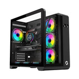 GAMEON INFINITY Series ARGB ATX Mid Tower Gaming PC Case - (7 ARGB Fans Included)