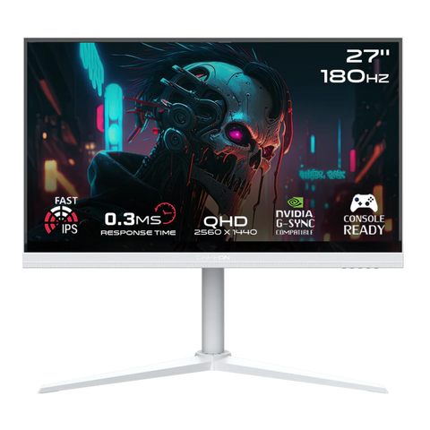 GAMEON GOA27QHD180IPS, Artic Pro Series 27" QHD, Gaming Monitor - White